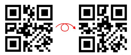 Handcrafted double-sided QR codes